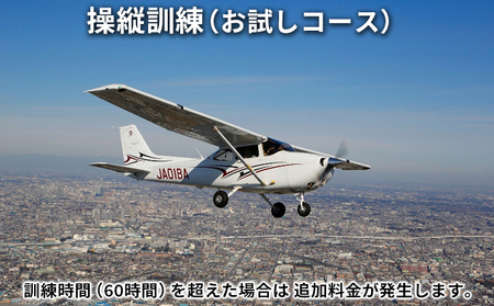 操縦訓練(お試しコース)1名分