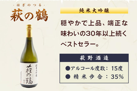 【日本酒・飲み比べセット】宮城・栗原の純米大吟醸「綿屋・萩の鶴」720ml×2本 
