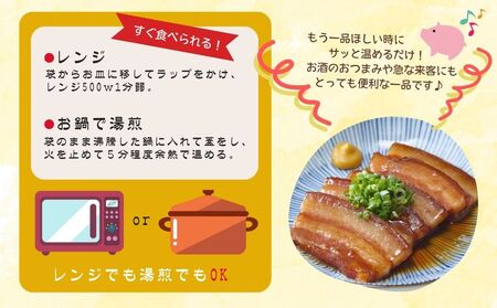 豚角煮 5袋セット(170g×5袋) 常温保存 角煮 レトルト パウチ 小分け 豚バラ 肉 おかず 惣菜 おつまみ オイタミート 宮城県 東松島市 オンラインワンストップ 申請 自治体マイページ