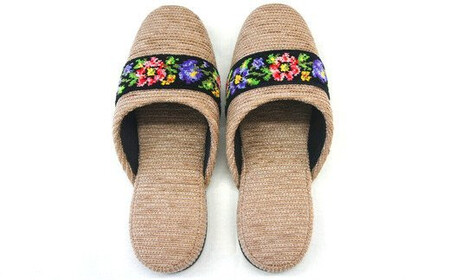 シェニールモール織吊込スリッパ(約25cmまで)<カラー:ベージュ> 【04301-0365】