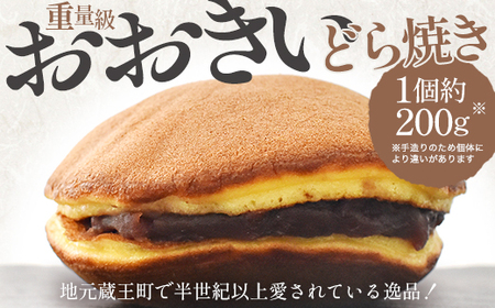 玉浦屋名物 ズッシリ大きなどら焼き 3個 【04301-0807】