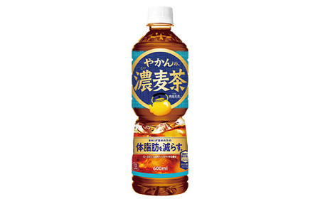 【3か月連続お届け】やかんの濃麦茶 from 爽健美茶 600ml PET×24本 【04301-0930】