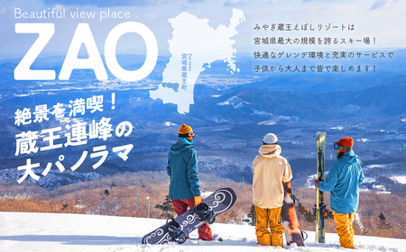 みやぎ蔵王えぼしリゾート ペアリフト券パック　【04301-0060】