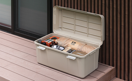 収納 ワイドストッカー 92L 5個セット AZ-860 ベージュ アウトドア ガーデニング ガーデニング用品 コンテナ 収納に便利 多目的収納 アイリスオーヤマ 屋外収納 