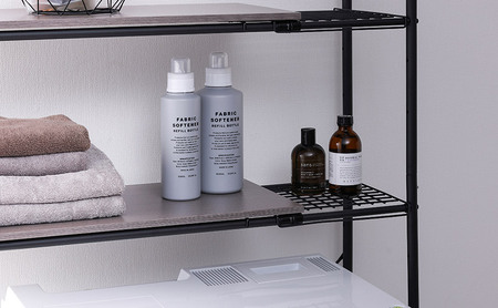 ランドリーラック 伸縮スタイルランドリーラック ハンガーバー付き HSLR-EX895 ブラック アイリスオーヤマ 伸縮 洗濯機ラック 洗濯ラック 洗濯機 laundry ランドリー ランドリー収納 一人暮らし インテリア