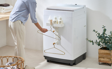 ハンガーラック 洗濯機横ラック アイリスオーヤマ LHR-300 ホワイト ランドリーラック洗濯機 マグネット収納 隙間収納 ランドリーハンガーラック 洗濯機ラック ランドリー収納 ハンガーフック おしゃれ スリム 洗面所 マグネット インテリア 