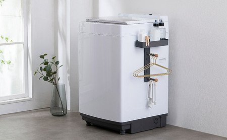 ハンガーラック 洗濯機横ラック アイリスオーヤマ LHR-300 ダークグレー ランドリーラック洗濯機 マグネット収納 隙間収納 ランドリーハンガーラック 洗濯機ラック ランドリー収納 ハンガーフック おしゃれ スリム 洗面所 マグネット インテリア 