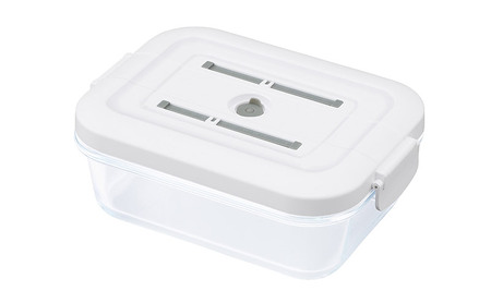 耐熱ガラス容器 1500ml TGS-1500 ホワイト アイリスオーヤマ 真空保存 耐熱ガラス 耐熱 ガラス容器 ガラス 保存容器 真空 密閉 保存 作り置き レンジ対応 オーブン対応 食洗機対応 雑貨 日用品 