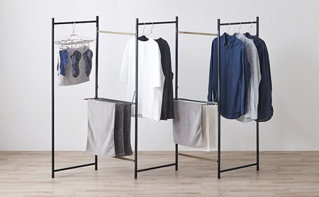 物干し 室内 折りたたみ 洗濯物干し 物干しスタンド OTM-250R ブラック アイリスオーヤマ 大容量 おしゃれ コンパクト スリム 部屋干し 洗濯 折りたたみ物干し5連 