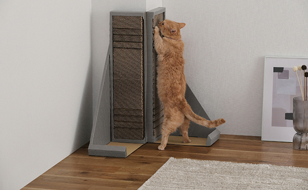 猫 爪とぎ ダンボール やすり付き爪とぎ P-YT650 アイリスオーヤマ ブラウン 段ボール 爪磨き またたび マタタビ成分 ねこ ネコ cat キャット CAT 