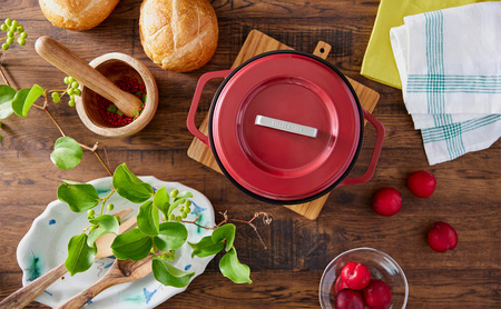 無加水鍋 COTOCO 20cm SMKSN-S20ビーツレッド アイリスオーヤマ