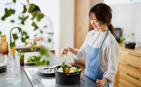 無加水鍋 COTOCO 24cm SMKSN-S24チャコールグレー アイリスオーヤマ