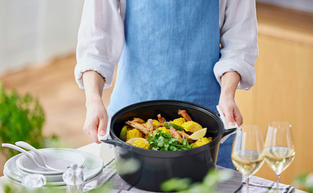 無加水鍋 COTOCO 26cm SMKSN-S26チャコールグレー アイリスオーヤマ