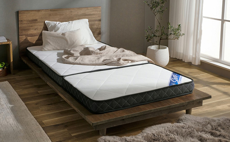 マットレス シングル 三つ折り 三つ折りポケットコイルマットレス 11ｃｍ PMTS11S-3S ホワイト アイリスオーヤマ 折りたたみ ポケットコイル コンパクト 軽量 お手入れ 簡単 折り畳み 11センチ 敷布団 一人暮らし