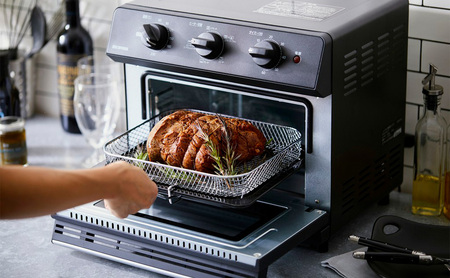 ノンフライ熱風オーブン FVX-D14A-B ノンフライ アイリスオーヤマ ノンフライ熱風オーブン FVX-D14A-B ブラック 熱風 オーブン トースター フライヤー 揚げ物 調理 家電 キッチン 脂質オフ カロリーオフ 脂質カット カロリーカット