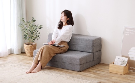 マットレス 4WAYSソファマットレス SMTB4-S グレー マットレス 枕付きマットレス カウチ ソファ コンパクト収納 かため アイリスオーヤマ 新生活