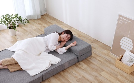 マットレス 4WAYSソファマットレス SMTB4-S グレー マットレス 枕付きマットレス カウチ ソファ コンパクト収納 かため アイリスオーヤマ 新生活