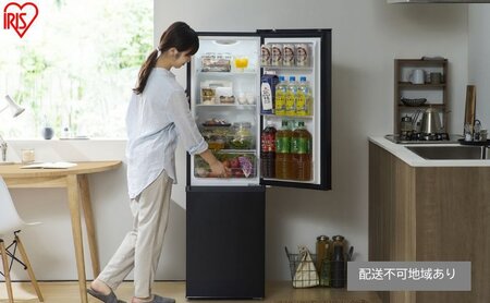 IRSD-17A-B ブラック 冷蔵庫 170l 冷蔵庫 170L 2ドア 冷凍冷蔵庫 IRSD-17A-B ブラック 黒 アイリス