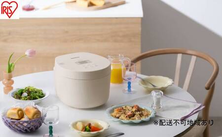 IHジャー炊飯器 5.5合 RC-ILA50-W ホワイト 炊飯器 5.5合 5合炊き ih アイリスオーヤマ おしゃれ 銘柄炊き 省エネモード パン ケーキ 一人暮らし 炊飯ジャー