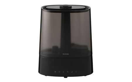 上給水超音波ハイブリッド加湿器 AHM-HUT55A-B ブラック 加湿器 アイリスオーヤマ ハイブリット加湿器 卓上 おしゃれ 6L ハイブリット式 オフィス 寝室 上から給水 上部給水 タンク付き デジタル表示 おやすみモード