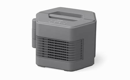 セラミックファンヒーター ACH-MN12A-H グレー セラミックヒーター コンパクト アイリスオーヤマ 温風 暖房器具 脱衣所 リビング キッチン 廊下 マルチWAY