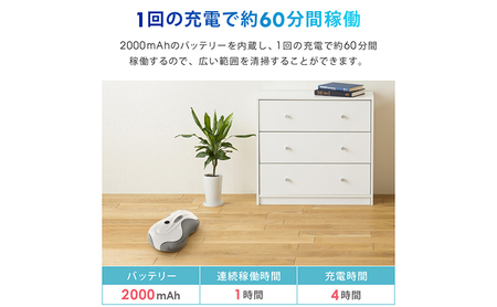 水拭きロボット ミズモッパー 水拭き 乾拭き ロボット掃除機 自動掃除機 モップクリーナー 回転 モップ フローリング 床掃除 床モップ 雑巾掛け モップロボット 自動清掃 回転掃除 Sunruck SR-WR010-GY