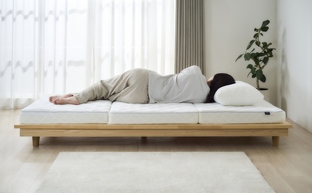 エアリーマットレス HGS90-S マットレス シングル 三つ折り 折りたたみ