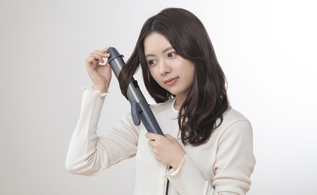 カールアイロン HIR-MC10338H ダークグレー カールアイロン 4段階 約45秒 180℃ 軽量 コンパクト 持ち運び 海外対応 セラミックコーティング 新生活 プレゼント ギフト アイリスオーヤマ アイロン ヘアアイロン