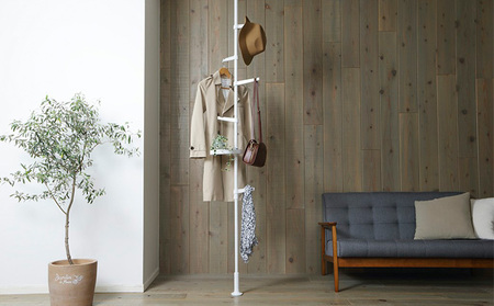 スタイル伸縮ポールラック SSP-280 ホワイト アイリスオーヤマ 雑貨 日用品