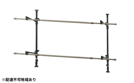 木目調窓枠物干し MW-W190N ブラック アイリスオーヤマ 雑貨 日用品 工具不要