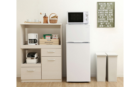 冷凍冷蔵庫 118L IRSD-12B-W ホワイト