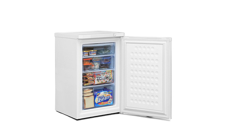 冷凍庫 スリム 小型 家庭用 前開き 85L ノンフロン セカンド冷凍庫 スリム冷凍庫 IUSD-9B-W ホワイト ストック 冷凍 フリーザー ストッカー アイリスオーヤマ