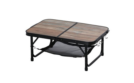 フォールディングテーブル FOT-600 ブラウン アイリスオーヤマ 雑貨 日用品 木目調デザイン 折りたたみ可能 