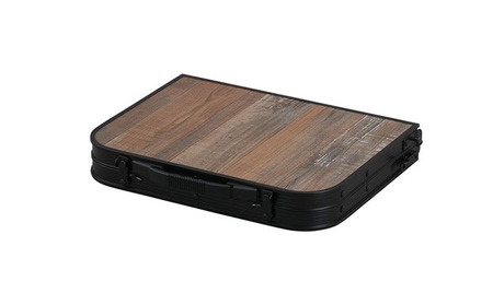 フォールディングテーブル FOT-600 ブラウン アイリスオーヤマ 雑貨 日用品 木目調デザイン 折りたたみ可能 