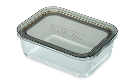 耐熱ガラス容器2点セット TGS-152-2S クリアブラック アイリスオーヤマ 10,000円台おすすめ返礼品 雑貨 日用品 保存容器 調理器具 キッチン用品 ツール 角型 黒 