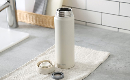 ステンレスマグボトルスクリュー ペールホワイト SM-S500 アイリスオーヤマ 雑貨 水筒 保温 保冷 持ち運び 職場 学校 お出かけ