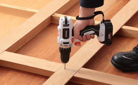 充電式ドライバドリル JCD28-C アイリスオーヤマ 電動工具 DIY 軽量 ハイパワー 初心者 スピード 調整機能 低速 高速 2段階 切り替え クラッチ 13段階 トルク LEDライト バッテリー 2個付属 