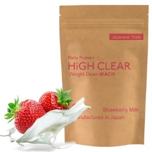 HIGH CLEAR ウェイトダウンマッハプロテイン 1kg(約40回分) ストロベリーミルク味【1252142】