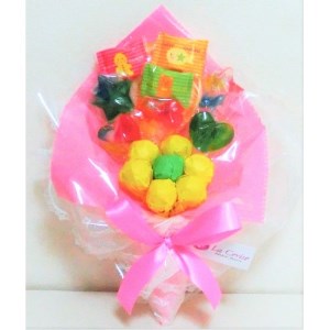 柴田町 【 キャンディブーケ 手持ちSサイズ ピンク 】【1347569】