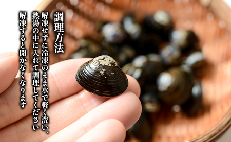 大粒!砂抜き冷凍シジミ約300g×4