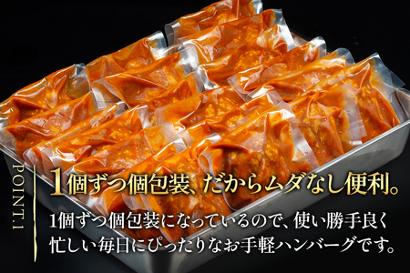 ドドンと3.2kg!《160g×20個》昔懐かしいトマト系デミグラスソースハンバーグ 肉 洋食 簡単 大容量 湯煎 湯せん 個包装