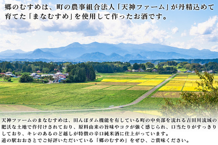 純米酒「郷のむすめ」1.8L×1本｜宮城 酒蔵 地酒 日本酒 銘酒 お酒 酒 さけ 純米酒 辛口 内ヶ崎酒造店 道の駅 [0234]