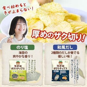 純国産 ポテトチップス のり塩味 和風だし 各12袋【1721197】