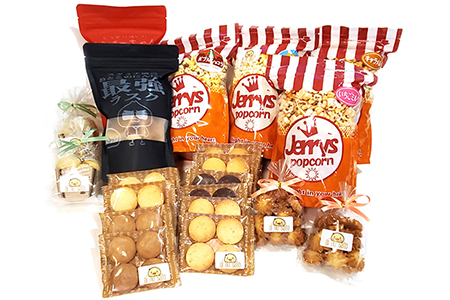 焼き菓子セット(C) (クッキー ラスク スノーボウル ポップコーン) [0052]