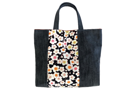 着物 デニム リメイク3点セット トートバッグ ポーチ がま口 0059 宮城県富谷市 ふるさと納税サイト ふるなび