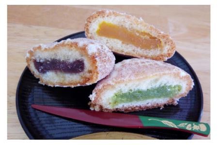 老舗銘菓 3色 あげまんじゅう 小豆・ずんだ・かぼちゃ餡 計12個 [おかしの越後屋 宮城県 加美町 44581398]まんじゅう 饅頭 和菓子 44581398