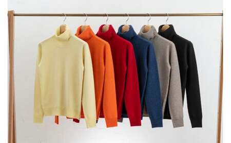 カシミヤ タートル ニット度詰 カシミヤ(ブルー)女性用サイズ:S(36)≪白田のカシミヤ≫