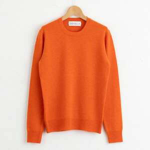 カシミヤ ニット セーター度詰 カシミヤ （キャロット）女性用サイズ:S(36)≪白田のカシミヤ≫