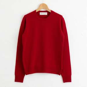 カシミヤ ニット セーター度詰 カシミヤ （レッド）女性用サイズ:L(40)≪白田のカシミヤ≫