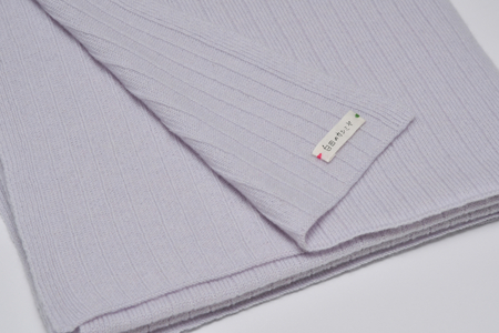 【ふるなび限定】カシミヤ ストール カシミヤ （ サックスラベンダー）≪白田のカシミヤ≫ 